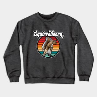 Squirrelicorn - funny, vintage squirrel unicorn Crewneck Sweatshirt